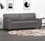 2-Sitzer-Sofa Diivan 2 Sitzer Loveseat Diivanid F&uuml;R Wohnzimmer Diivan Loveseats Grau 140 cm Kunstlederer - 359419
