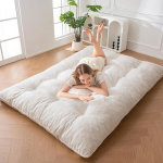 MAXYOYO Futon madrats, &scaron;enillkangas, 15 cm paksune p&otilde;randamatrats, mida saab kasutada diivanvoodina, n&ouml;&ouml;pidega k&auml;sit&ouml;&ouml;na, kokkupandav k&uuml;lalismatrats elutuppa, magamistuppa, magamistuppa