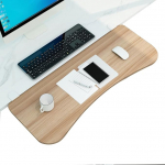 Ergonomische Schreibtischverl&auml;ngerung Armlehne, verstellbar, zusammenklappbar, Tastaturablage, Naturholz, 75 x 25 cm, f&uuml;r komfortables Tippen und optimale Organisation am Arbeitsplatz