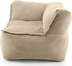 LUMALAND Modulaarne Bean Bag Corner Right Cord 340 L modulaarsele diivanile Ideaalne Match koos tugitooli ja Poufiga EPS Helmed Bean Bag koos t&auml;idisega Indoor Lounge istmepadi pesemiseks elutuppa magamistoas