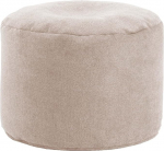 mokebo&reg; Pouf XL, tool v&otilde;i p&otilde;randapadi 60 x 40 cm 'The Resting Pouf' &uuml;mmargune tool ja jalatugi elutuppa, kangast istmepouf beežis, k&uuml;ljepool, pouf siseruumides kasutamiseks EPS helmedega t&auml;idisega.