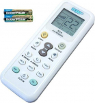HQRP universaalne kliimaseadmete kaugjuhtimispult Mitsubishi Toshiba Hitachi Fujitsu Hyundai Panasonic DIY Daewoo LG Sharp Samsung Electrolux Sanyo Amcor Carrier ja muud kliimaseadmed
