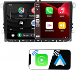 SCUMAXCON 9-tolline 8-tuumaline Advanced DSP Wireless CarPlay Android Autoradio Android13 4+64GB IPS 4G LTE/5GWiFi GPS RDS Bluetooth USB OPS RVC Golf 5 6 Passat Polo 5 Caddy jaoks
