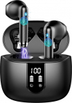 Drsaec Bluetooth 5.4 k&otilde;rvaklapid, 6D Deep Bass In-Ear k&otilde;rvaklapid Traadita Bluetooth 2026 juhtmevabad k&otilde;rvaklapid 4 ENC mikrofoniga, 56 tundi m&uuml;rasummutusega k&otilde;rvaklapid, USB-C, IP7 veekindlad spordik&otilde;rvaklapid