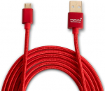 PUNANE 3-meetrine kullatud USB-kaabel TomTom Rider 40/400, 420/450, 50/500/550, TomTom Pro 7100/8375, 9100/Truck 5250 satelliitnavigatsiooni seadmetele.