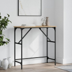 Eleganter Konsole Holztisch Sonoma-Eiche Industriestil 75x32x75cm - Flur/Wohnzimmer Model834061