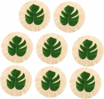 Hawaiian Cup Coasters, &uuml;mmargused imavad joogid, Monstera motiiviga kodused aksessuaarid, majapidamise ja k&ouml;&ouml;gi kohamatid