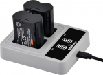 2tk NP-W235 aku koos 20W kiire kahekordse USB-C laadijaga Fujifilm X-T4, X-T5, X-H2S, X-H2, X-S20, GFX 100S, GFX50S II, VG-XT4 jaoks.