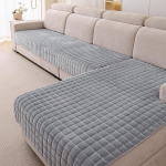 Pehme flanell diivanikatted, Premium libisemisvastane diivanikate 1 2 3 4-kohaline diivanikate sektsioonisohvale, pestav L-kujuline m&ouml;&ouml;blikate (Hall, 90 x 160 cm ja 90 x 210 cm).