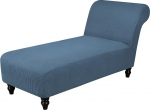 Lounge Chaise Slipcover Stretch diivan kate elutoa siseruumides Armless Chaise Lounge padjad kaitsev kate lemmikloomadele (Dusty Blue)