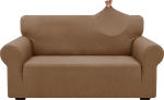 ZNSAYOTX Jacquard Diivan Cover for 2 Pillows, Diivan, High Stretch Two Seater Slipcover for Pets Dogs, Non-Slip, Love Seat, Diivan Slipcover, Furniture Protector (Medium, New Pattern,