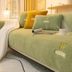 Diivan Deckungsm&ouml;glichkeitenschutzabdeckungssofa Slipcover-Sofa-deckungssofa-Decke Winter Lamm Diivan Kissen Pl&uuml;schkissen Verdickte Nicht-schlupf-Sofa Diivan Diivan Cover ( V&auml;rv : P , Suurus : 90x210cm