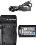 DSTE asendusaku + mikro USB laadija Sobib NP-FV100 Sony DCR-SR15 SR21 SR68 SR88 SX15 SX21 SX44 SX45 SX63 SX65 SX83 SX85 jaoks.
