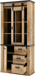 Lomadox Vitriinkapp element vanas stiilis valguses antratsiidiga B x K x S u 93 x 201 x 38 cm