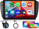 Hodozzy 6G+128GB 8-Core Autoradio f&uuml;r Seat Ibiza 2009-2013 mit Wireless Carplay Android Auto, Android Radio Bildschirmo 2 Din 9 Zoll Touchscreen mit Bluetooth Navi WiFi USB DSP FM/RDS Tagfahrkamera