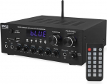 Pyle Bluetooth kodune heliv&otilde;imendi vastuv&otilde;tja Stereo 300W kahe kanaliga helis&uuml;steem koos MP3, USB, SD, AUX, RCA, MIC, k&otilde;rvaklapid, FM, LED, Reverb Delay, koduteatri k&otilde;larite, stuudio jaoks - PDA69BU