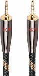 SKW Audiophile AUX-kaabel, 3,5 mm pistikukaabel koos 6 mm stereoaudiokaabliga subwooferile, kodukinole ja muule (1,5 m, must)