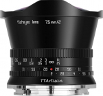 TT Artisan 7,5 mm F2.0 APS-C kalasilmobjektiivi &uuml;hendus MFT Mount Black Ultra-laia nurga objektiiv 180 kraadise vaatenurgaga