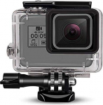 Fitstill 60 m / 196 ft veekindel &uuml;mbris Single Buckle versioon on Go Pro Hero 7/6/5 Black (2018) must tolmukindel veekindel kaitsekott, veealune sukeldumiskohver koos stendi tarvikutega