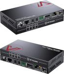 HDMI laiendaja Ethernet pordiga LAN pordi jaoks TV v&otilde;i s&uuml;learvuti, kahesuunaline PoE, kompressioonita 4Kx2K@60Hz &uuml;le CAT5e / CAT6 / CAT7, 70M(230ft) 4K, 100M(330ft) 1080P, HDR&Dobly Vision+HDCP2.2+Bidirectional IR+RS232, Dolby Atmos & DTS:X, EDID, Su ...