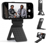 MOFT x Tombogo statiiv iPhone 17/16/15/14/13/12 seeria, Snap Invisible Portable Lightweight Mobile Phone Tripod Stand 3 režiimiga Self-Vlogging, makrofotograafia, videok&otilde;ned, Jet Black