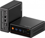 PELADN Gaming Mini PC, Ryzen 5 7640HS (tugevam 6600H/6800H, kuni 5GHz), 16GB DDR5 RAM, 1TB SSD, Quad Display, Mini lauaarvuti 2.5G LAN/WiFi6/BT5.2/USB4/USB3.2/DP/HD, m&auml;ngudeks, kontoriks.