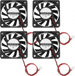 6010 Harjadeta jahutusventilaator &otilde;lilaager 60x60x10mm DC 12V PC arvuti protsessori jahutusventilaator 2 Pin Case Fan Pack of 4