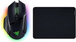 Basilisk V3 Pro traadita m&auml;nguhiir (Razer HyperScroll kallutusratas, Focus Pro 30K optiline sensor, HyperSpeed Wireless) - Black & Gigantus V2 Medium - pehme m&auml;nguhiirematt - must