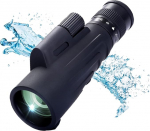 Monocular Telescope 10-30 x 50 ED Zoom Monocular IPX7 Nitrogen Filled and Waterproof with BAK4 Prism & FMC Lens with Adapter and Tripod for Climbing, Ball Games, Wildlife Watching