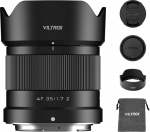 VILTROX AF 35mm F1.7 objektiiv Nikon Z-Mount objektiivile, f/1.7 APS-C suur ava, fikseeritud fookuskaugusega fikseeritud fookuskaugusega, &uuml;hildub Nikon Z-Mount kaameratega Z5, Z50, Z6, Z6II, Z7, Z7II, ZFC, Z30, Z9, Z8, ZF