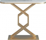 Zeitgen&ouml;ssischer industrieller Foyertisch, 39,4 Zoll gro&szlig;er Goldener Eingangskonsolentisch, stilvoller Flur-Akzenttisch f&uuml;r Wohnzimmer- und Eingangsbereichsdekor