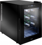 Tristar Thermoelektrischer Weink&uuml;hlschrank Grande Saign&eacute;e, f&uuml;r bis zu 12 Flaschen, leise & stabil, Glast&uuml;r, 4 Ebenen, LED-Touch-Screen, Innenbeleuchtung, WR-7511