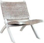 Tidyard Kubu Rattan Recliner Chair Outdoor Chair Reclining Chair Garden Chair 60 x 77 x 70 cm Rattan Chair Living Room Chair Lounge Chair Natural Kubu Rattan Solid Mahogany Wood