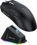 ATTACK SHARK X11 m&auml;nguhiir magnetilise laadimisdokiga, PixArt PAW3311 m&auml;ngusensor, BT/2.4G traadita/juhtmega m&auml;nguhiir, 22000 DPI, kontorihiir Gamer hiired Win11/Xbox/PS/Mac (must)