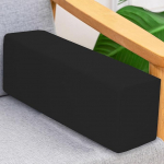 Hruile k&auml;etoe padi, paksendatud diivanik&auml;e tugipadi, peapadi, ristk&uuml;likukujuline madratsi vahepadi t&otilde;mblukuga, ristk&uuml;likukujuline kaela tugipadi (150 x 15 x 10 cm, must)