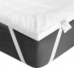 Aimtton madratsitopper 120 x 200 cm puuvillane, ekstra pehme madratsitopper 120 x 200 cm Box Spring voodile, diivanvoodile ja k&uuml;lalisvoodile, masinpestav.