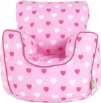 Baumwolle Rosa Herzen Beanbag-Sessel mit Bohnen Kind suurus