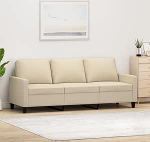 3-kohaline diivan Diivan Lounge diivan L&otilde;&otilde;gastav diivan Polsterdatud diivan K&uuml;lalisdiivan Elutoa diivan Relax diivan magamistuppa K&uuml;lalistetuba Cream 180 cm Kangas