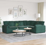 Moodulsofa tumeroheline, samet, 317 x 217 x 64 cm, Comfort, kokkupanek vajalik mudel3321161