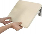Klapptisch aus Massivholz zur Wandmontage, mit schwebendem Regal f&uuml;r kleinen Raum