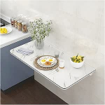An Der Wand Montierter Klapptisch, Stabiler Wandklapptisch Aus Massivholz, Platzsparender Schwimmender Schreibtisch Wandtisch, F&uuml;r Arbeitszimmer, K&uuml;che, W&auml;scherei Usw(100 * 40cm)