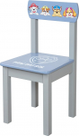 Paw Patrol Children's Chair - Matching Addition to the roba Furniture Set - Furniture for Children from 18 Months - Motif of the Popular Series Heroes - Wood Grey/Blue