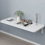 An der Wand montierter Klappschreibtisch, Computerarbeitsplatz, platzsparender Tisch f&uuml;r das Home Office
