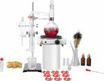 VEVOR Essential Oil Distillation Kit, 500ml Distillation Apparatus, 3.3 Boro-Lab Glass Distillation Kit with 1000W Heating Plate and 24, 40 Joints, 33 Pieces Set