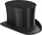 Shoperama Folding Top Hat Black for Men and Women Size 58/59 Chapeau Claque Folding Top Hat