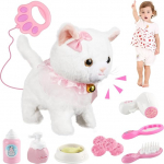 Lotvic interaktiivne lemmikloomakassi, m&auml;nguasja kass lastele, interaktiivne pluusi m&auml;nguasi kass, mis k&otilde;nnib, haugub, sabaga vehkleb, realistlik interaktiivne lemmikloomakassi, lastele alates 2 aastastest aastatest