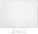 Relaxdays Rectangular Sun Sail 2.5 x 3.5 m Water Resistant UV Resistant with Tension Ropes Patio Balcony White