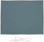 Relaxdays Rectangular Sun Sail 3 x 4 m W x D Water Resistant UV Resistant with Tension Ropes Patio Balcony Grey