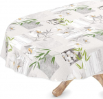 Pestav &otilde;lilina laudlina ovaalne 140 x 160 cm, hem Orchid Spa Easy Care