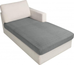 YEMYHOM Sectional Diivan Covers for L Shaped Chaise Longue 1 Piece Separate Cushion Couch Universal Replacement Diamond Muster m&ouml;&ouml;bli kaitsja Elastic Bottom (Chaise Lounge Cover, Light Grey)
